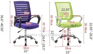 Ergonomic Space-Saving Mesh Swivel Office Chair