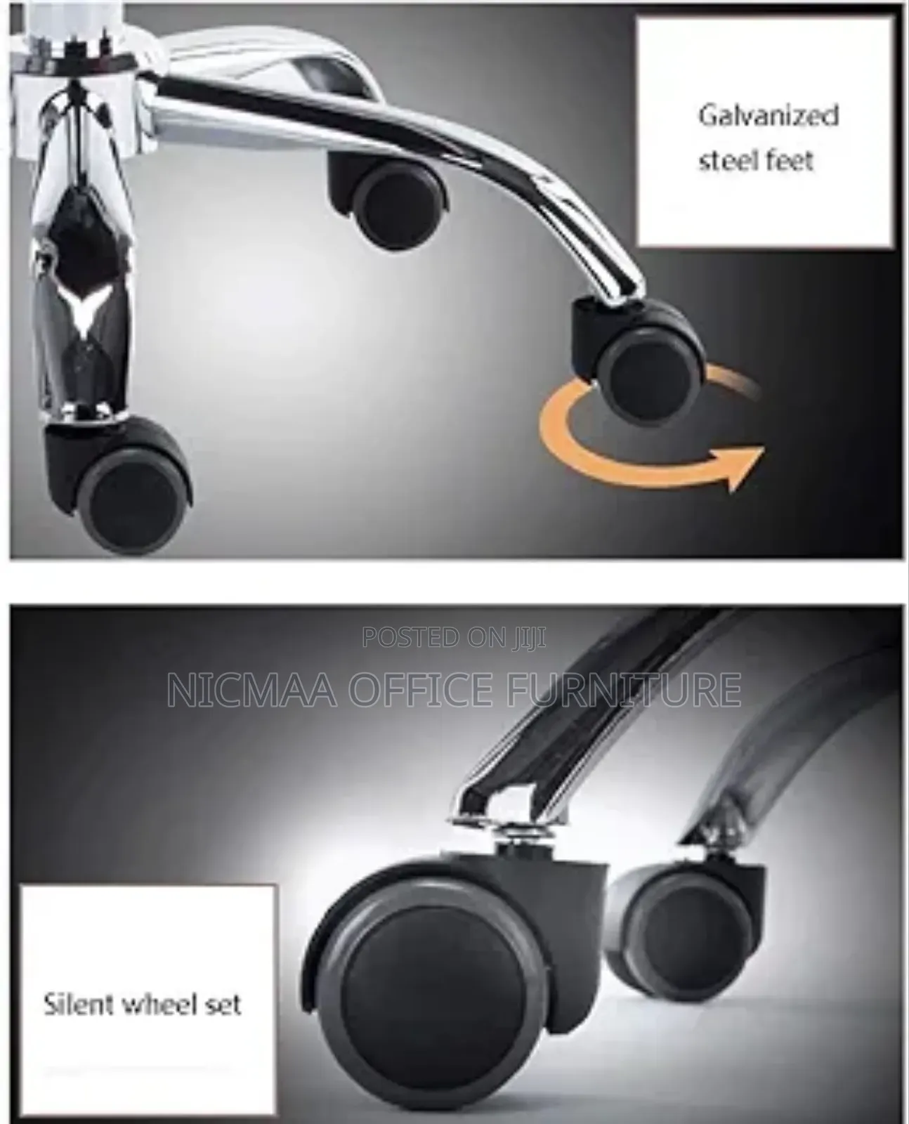 Ergonomic Space-Saving Mesh Swivel Office Chair