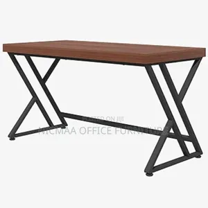 Sleek, Strong Spacious Rustic Walnut Computer Desk