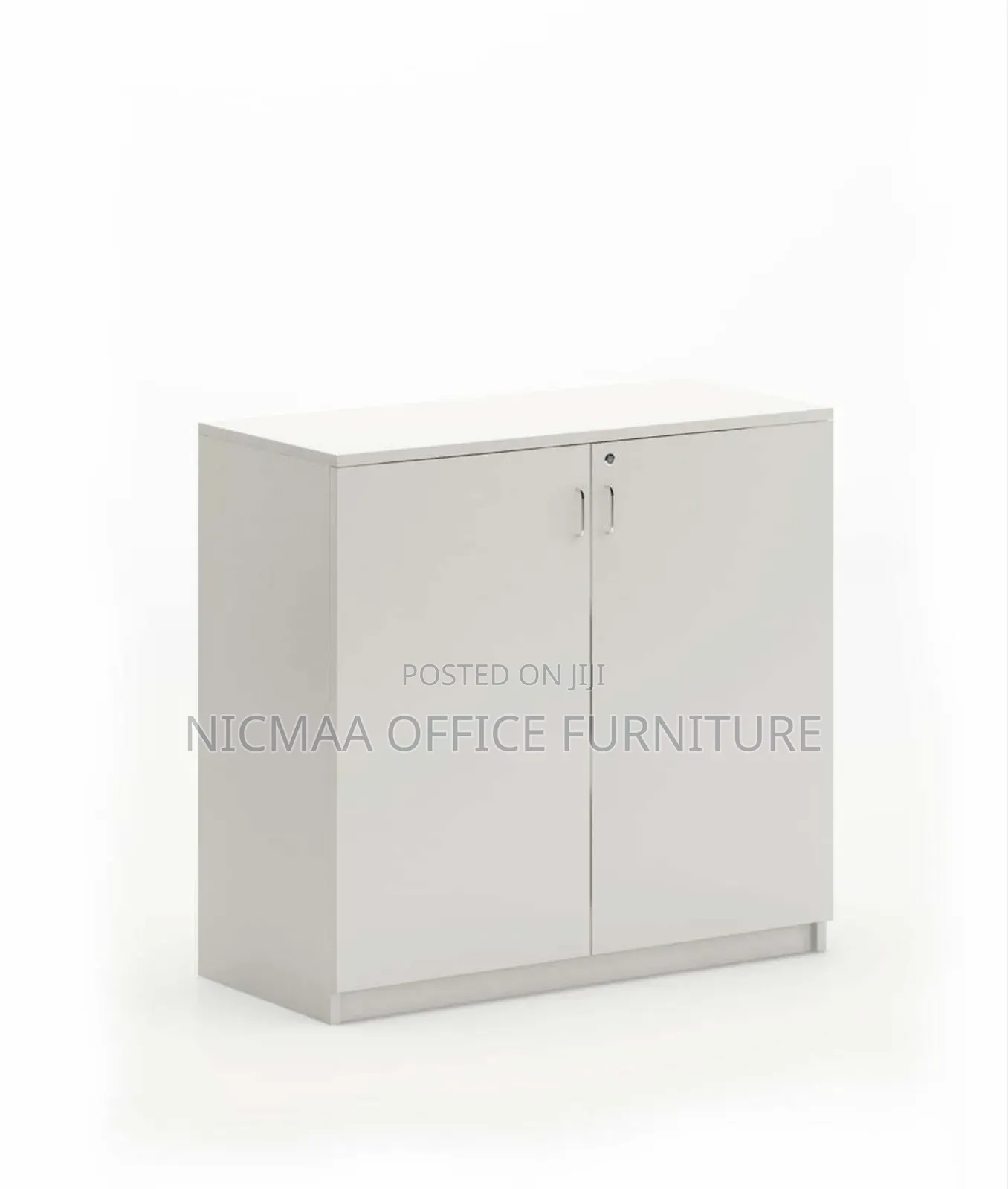 Sleek Low-Height Cabinet With Quiet Swing Doors