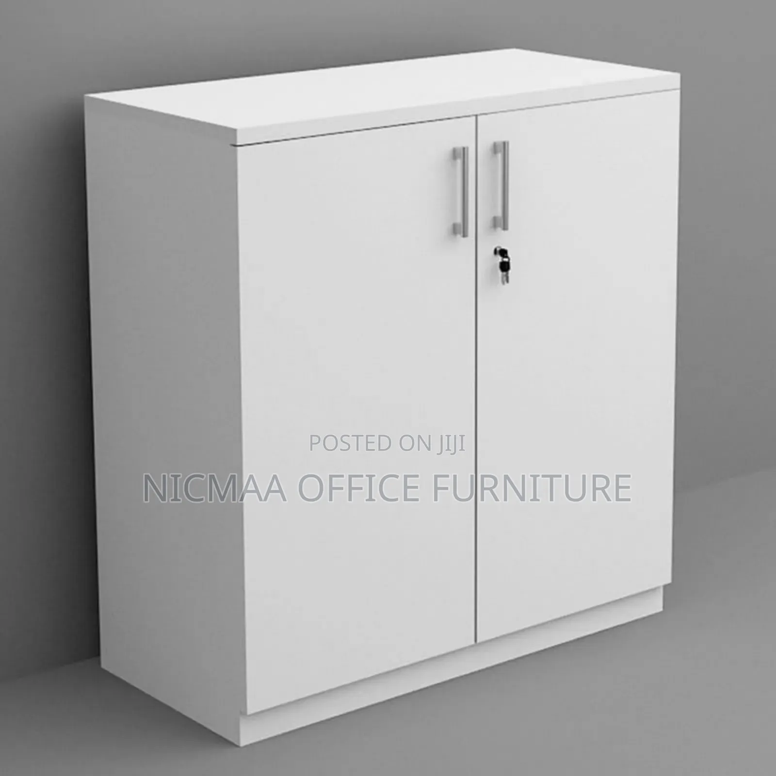 Sleek Low-Height Cabinet With Quiet Swing Doors