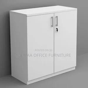 Sleek Low-Height Cabinet With Quiet Swing Doors