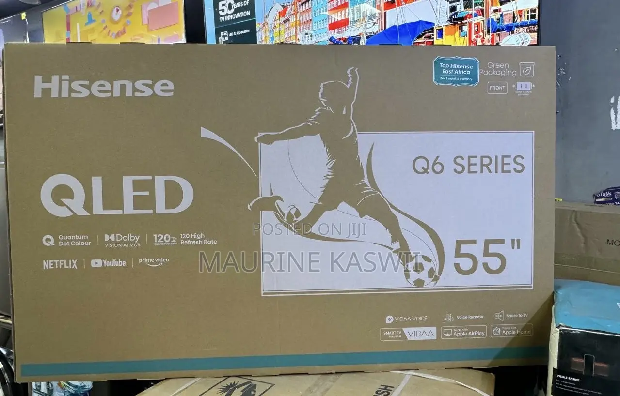 Hisense 55” Inch Qled Vida Smart Tv (2025) 55 Q6
