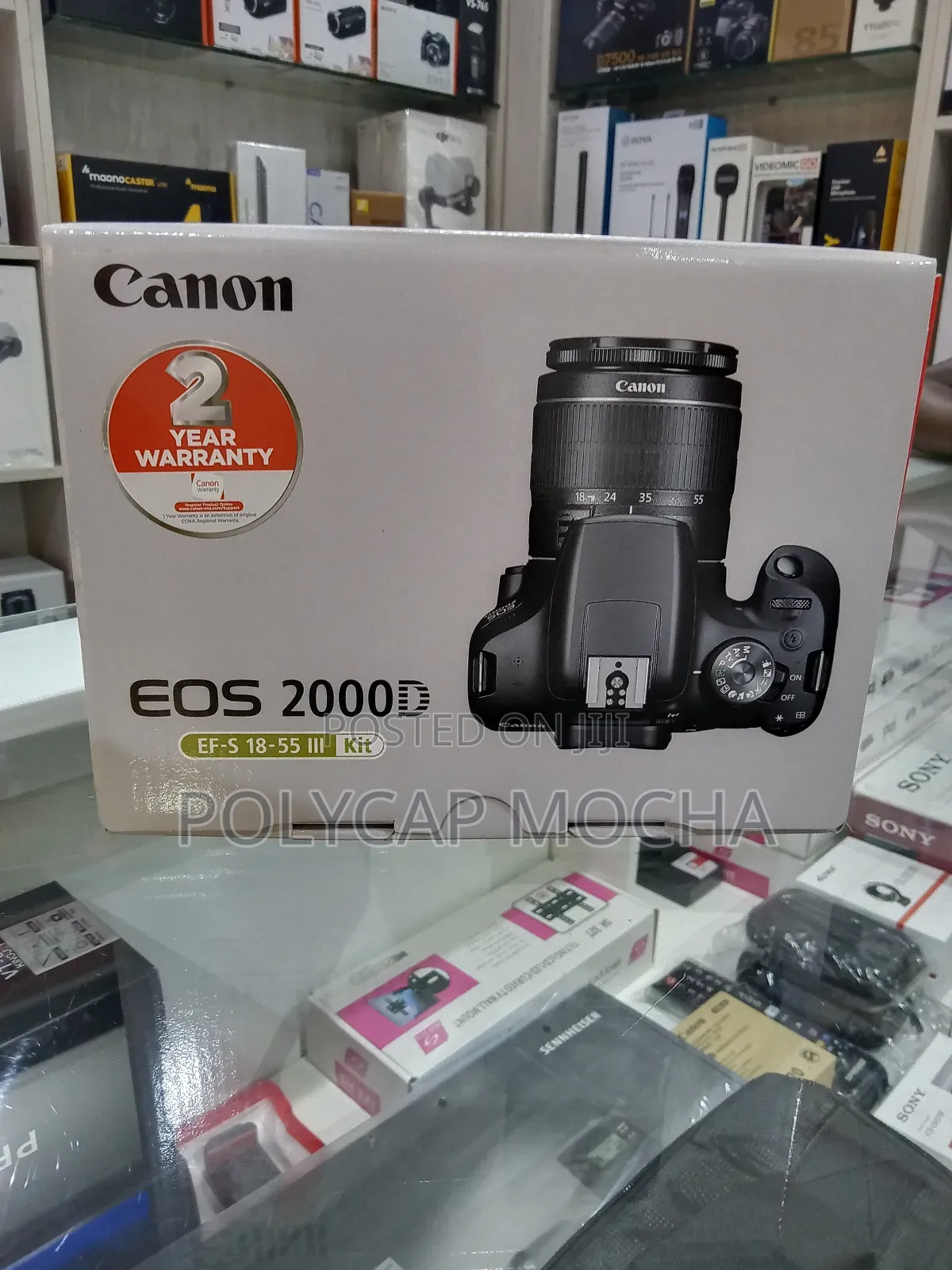 Canon Eos 2000d DSLR Camera and Ef-S 18-55 Mm Lens