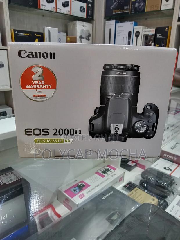 Canon Eos 2000d DSLR Camera and Ef-S 18-55 Mm Lens - main view