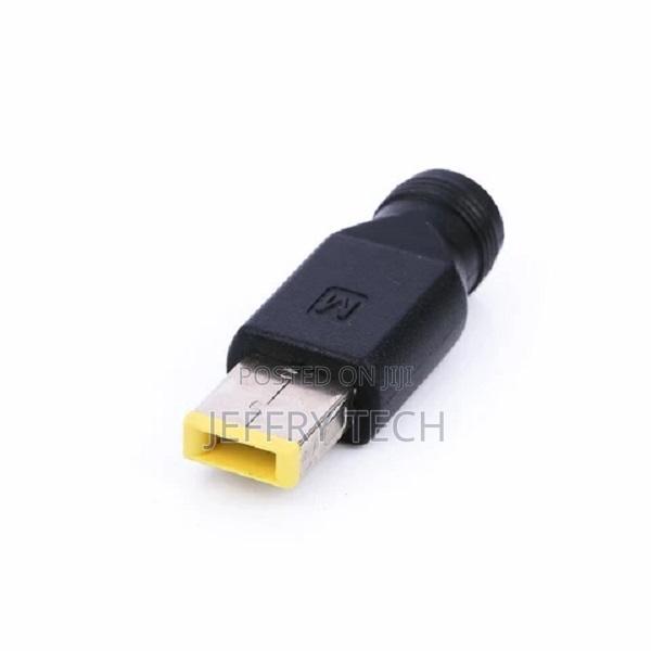 Round Jack to Square End Laptop Dc Power Charger Adapter Plu - thumbnail 2