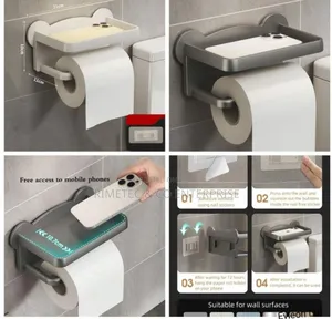 Punch Free Toilet Tissue Holder