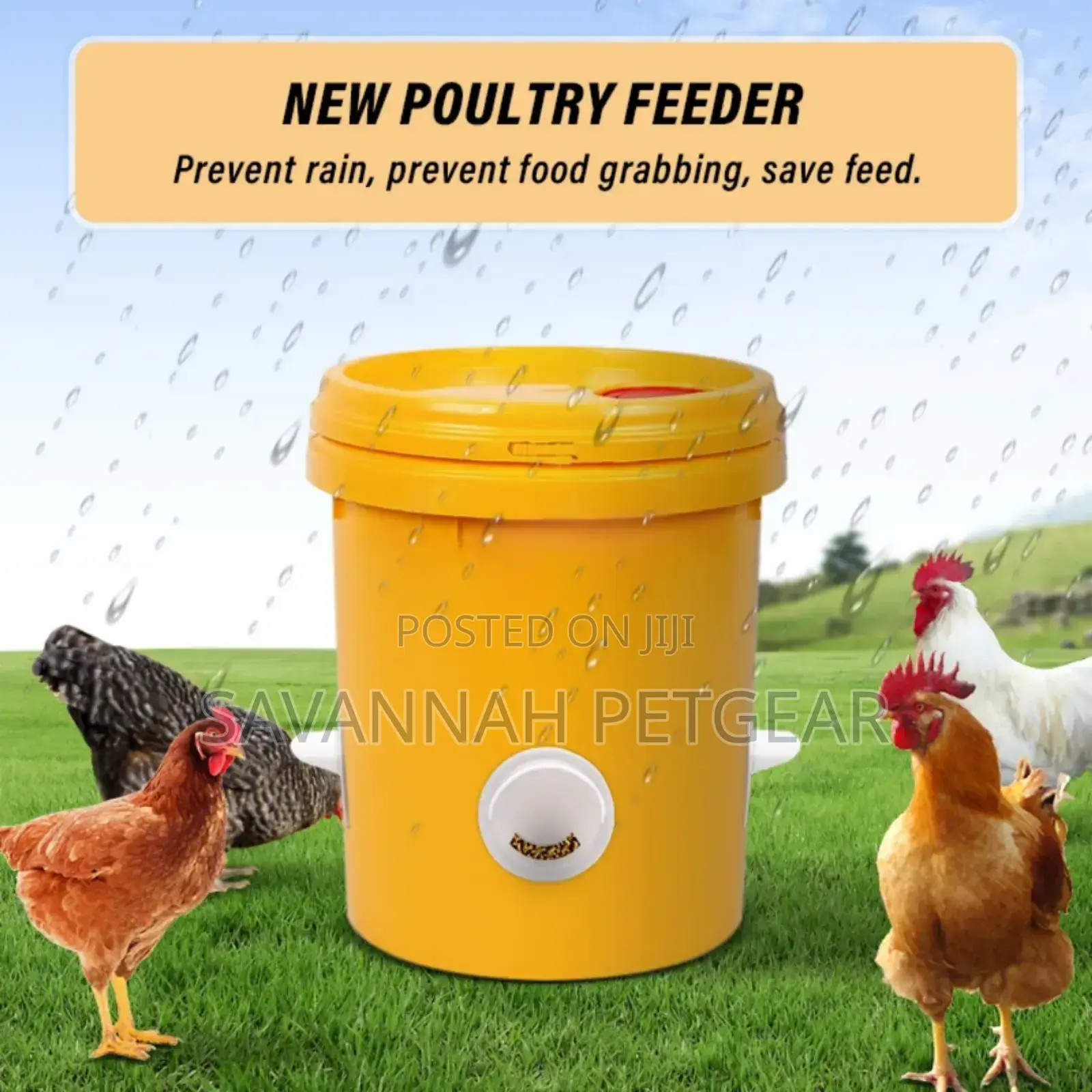 Automatic Plastic Feeder for Chicken Diy Waterproof Feeder