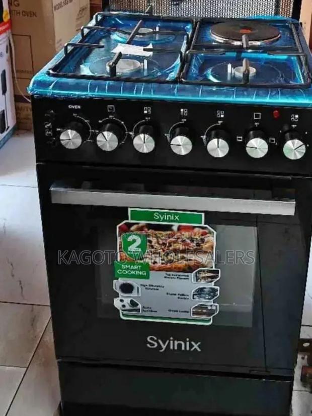 Synix 60 by 60 3g+1e Free Standing Gas Cooker Sn3