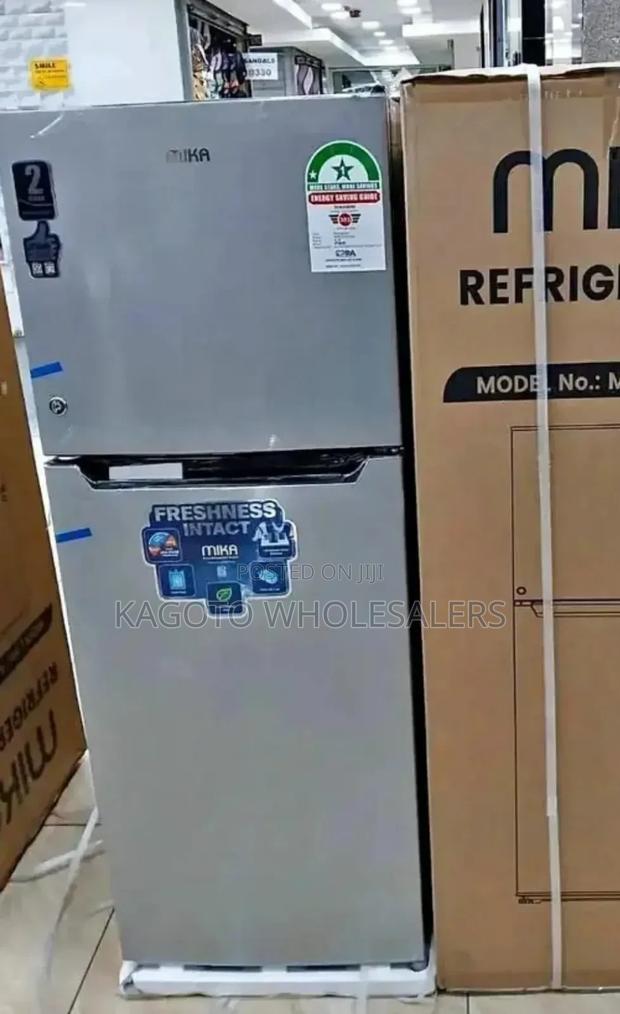 Mika 138l Double Door Refrigerator/Silver M/