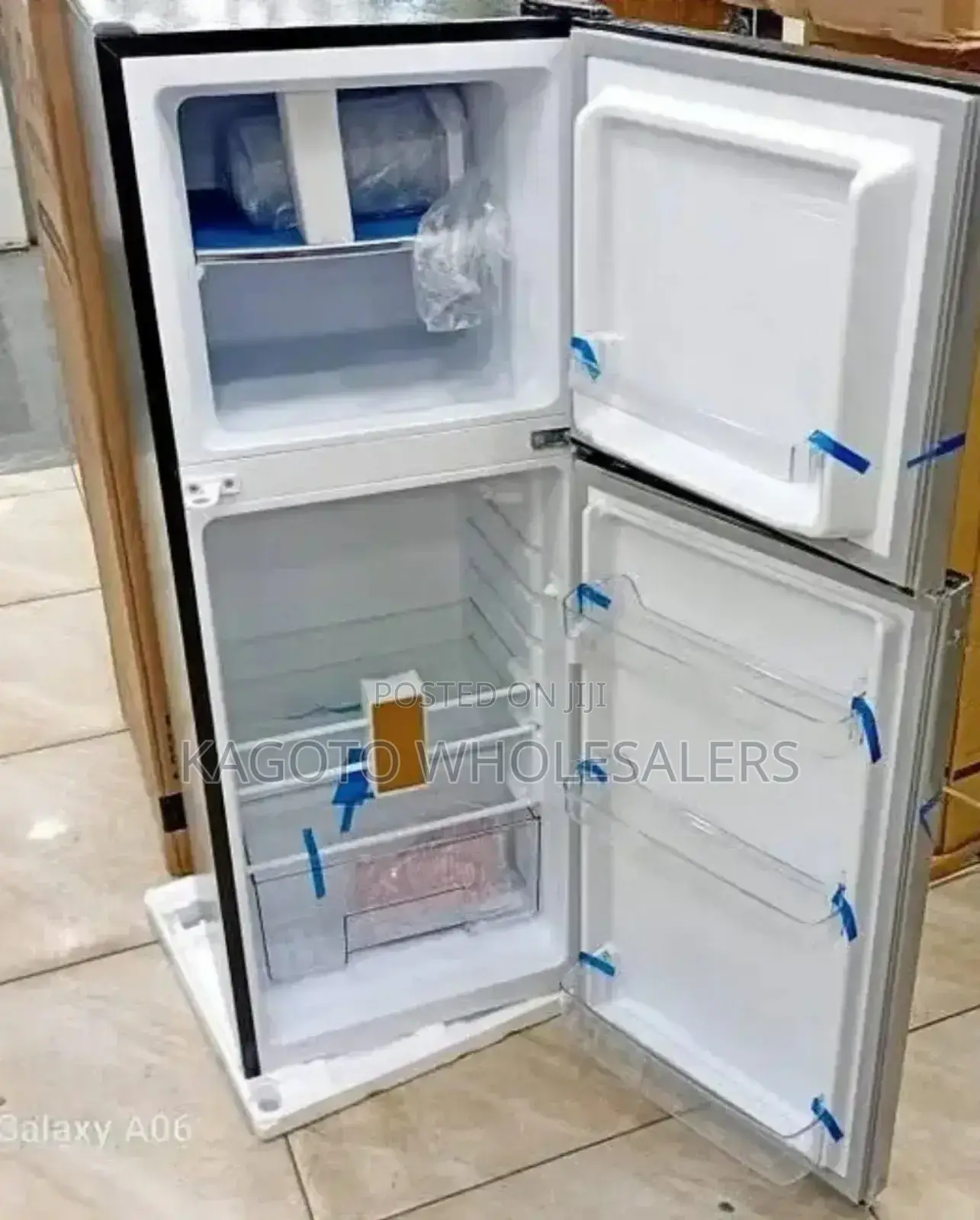 Mika 138ltrs Double Door Refrigerator/Silver M/K138l