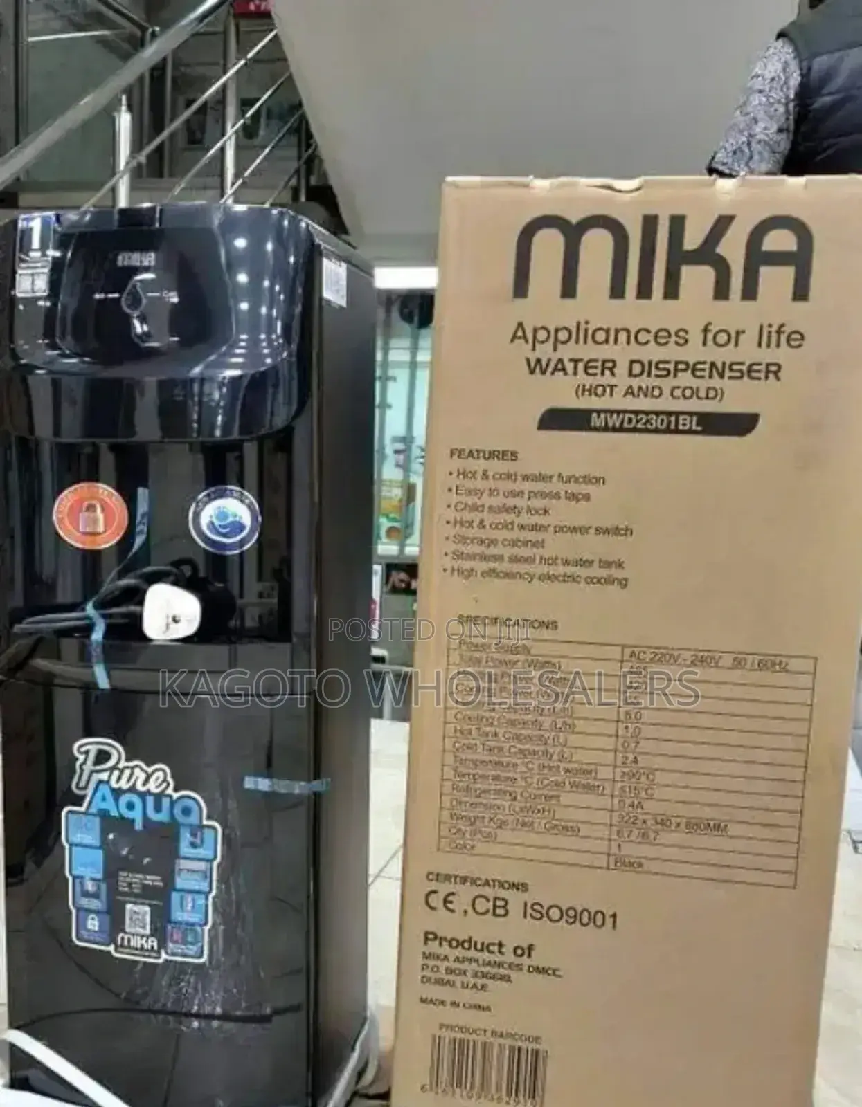 Mika Hot and Cold Standing Water Dispenser (H/N)/ MWD
