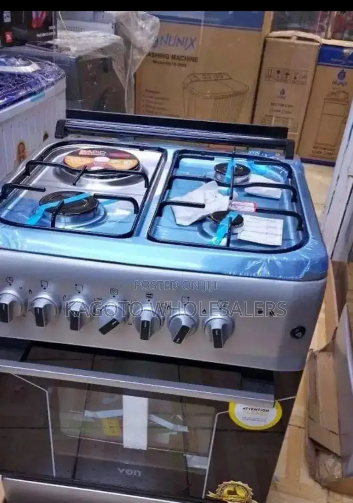 Von 60 by 60 3g+1e Free Standing Gas Cooker Vn1
