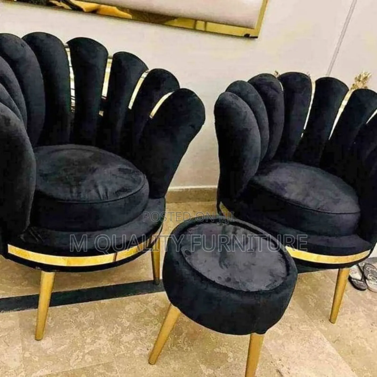 Black Unique Accent Chairs