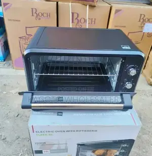 Tlac 60litres Electric Oven + Rotisserie Tl60a/Black