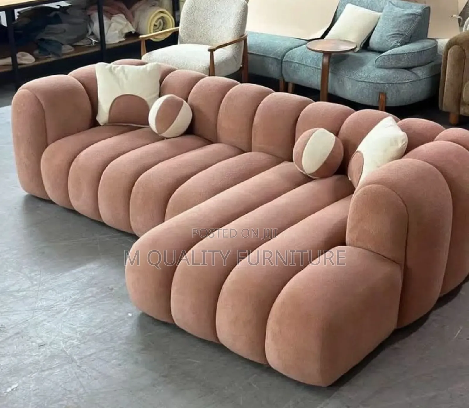 Pink Bubble Corner Sofas