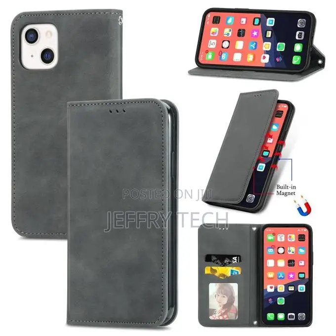 Retro Skin Feel Business Pu Case for iPhone 13