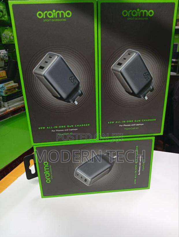 Oraimo Hypergan 65 65w Gan Wall Charger Kit With Cable - main view