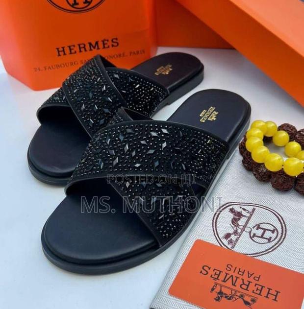 Studded Hermes Gents Slides  (Size 40-45)