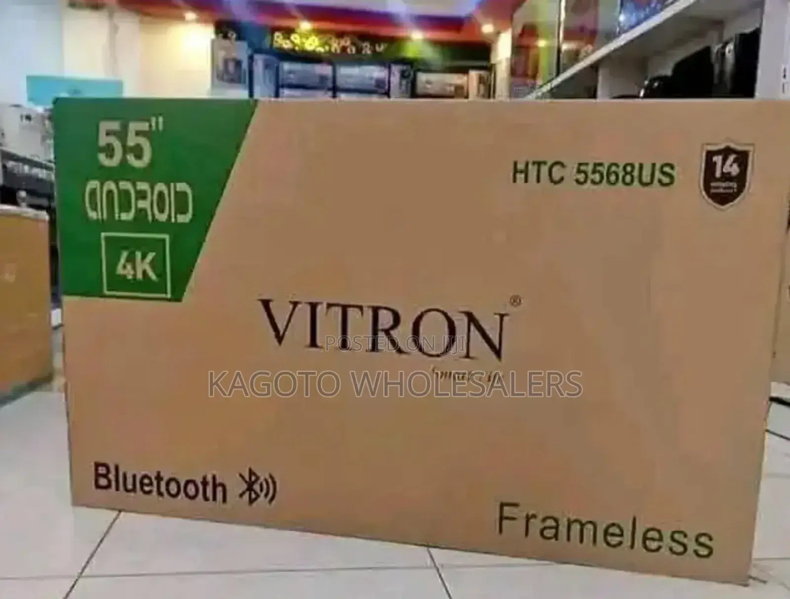 55" Vitron Frameless Smart Android Tv // Bt