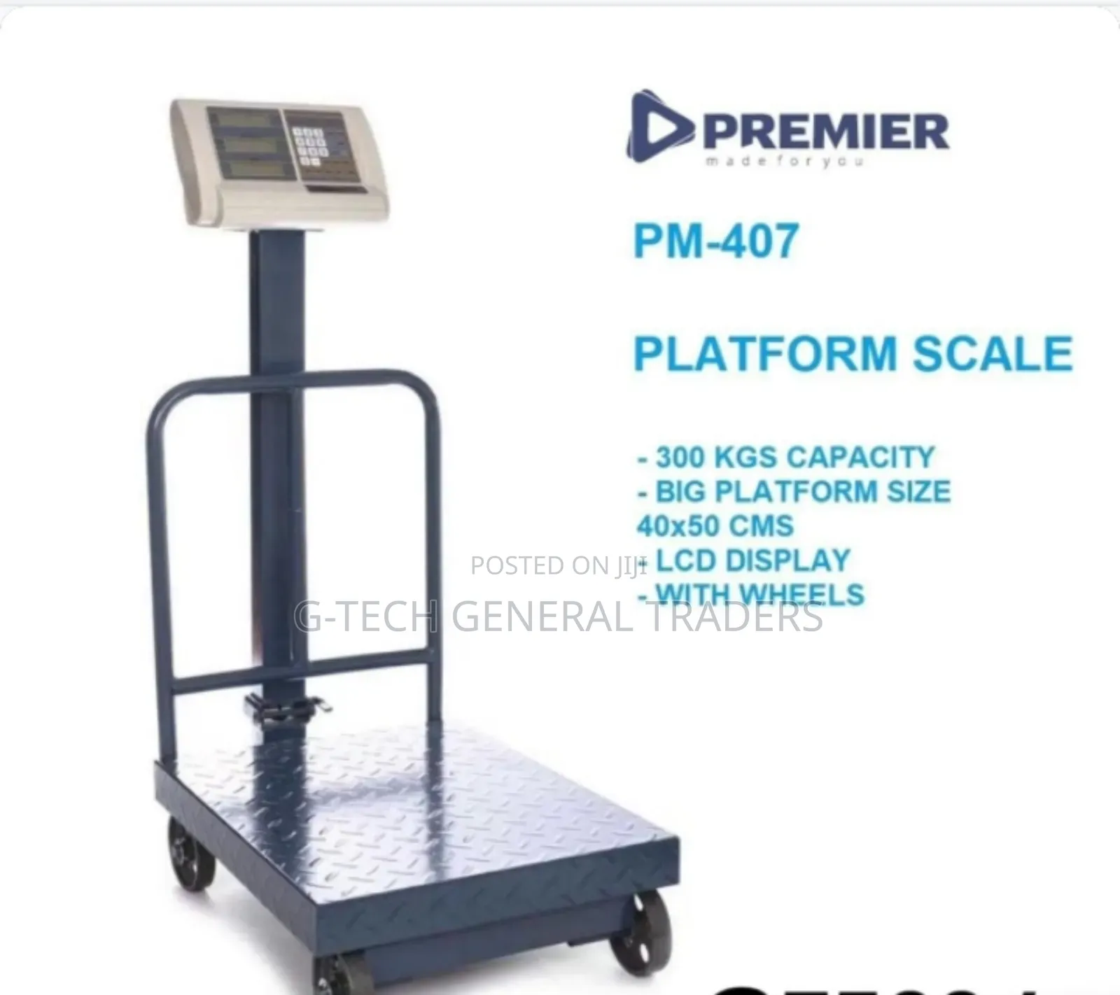 Premier 300kg Commercial Platform Scale With Wheels 40*50cm