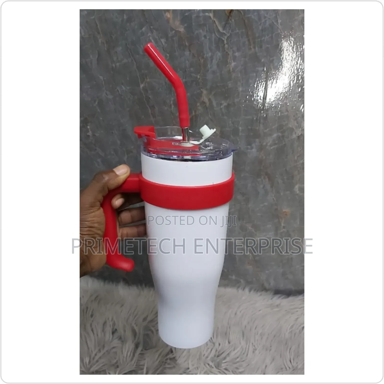 Portable Thermal Cup-Red White