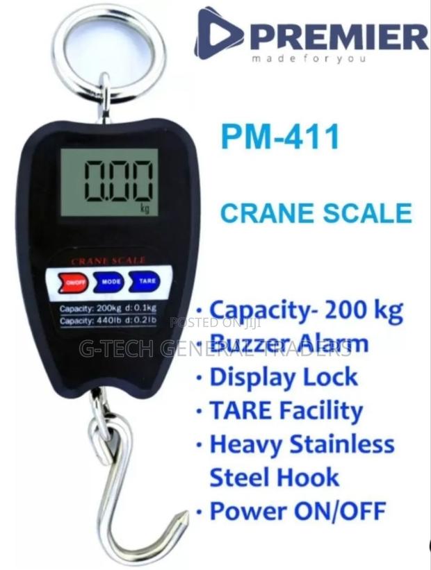 Premier Pm-411 200kg Stainless Steel Crane Scale