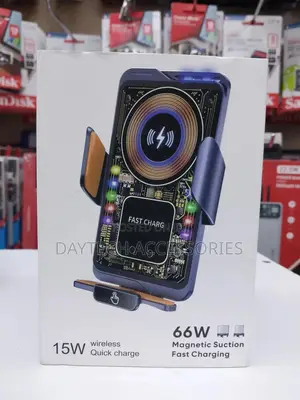 Magnetic Car Phone Holder 15w Wireless Fast Charging Sensing
