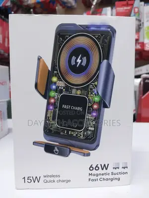 Magnetic Car Phone Holder 15w Wireless Fast Charging Sensing