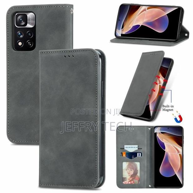 Skin Feel Leather Case for Xiaomi Redmi Note 11 Pro China