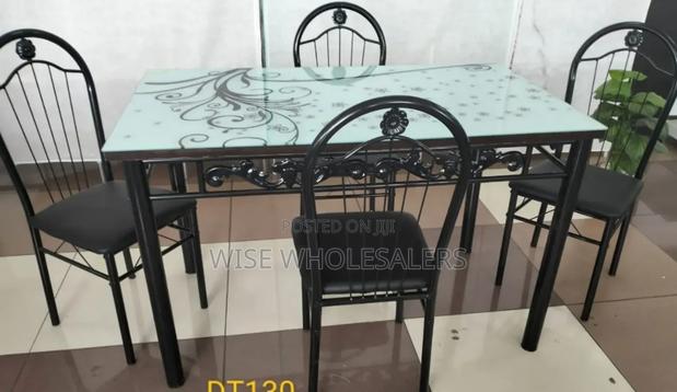 Executive White 4 Sitter Dinning Table