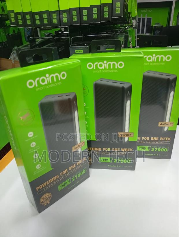 Oraimo Traveler 3 Lit 27000mah 15w Power Bank Traveler 3ltt