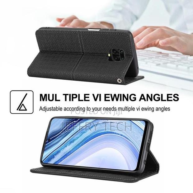 Woven Texture Leather Case for Xiaomi Redmi Note 9 Pro Max - thumbnail 3