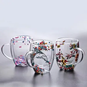Insulated Double Walled Glass Cup