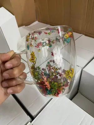 Insulated Double Walled Glass Cup