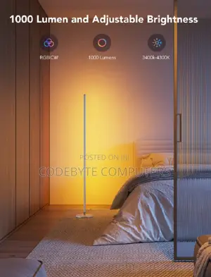 Govee Rgbic Floor Lamp, Led Corner Lamp Works With Alexa