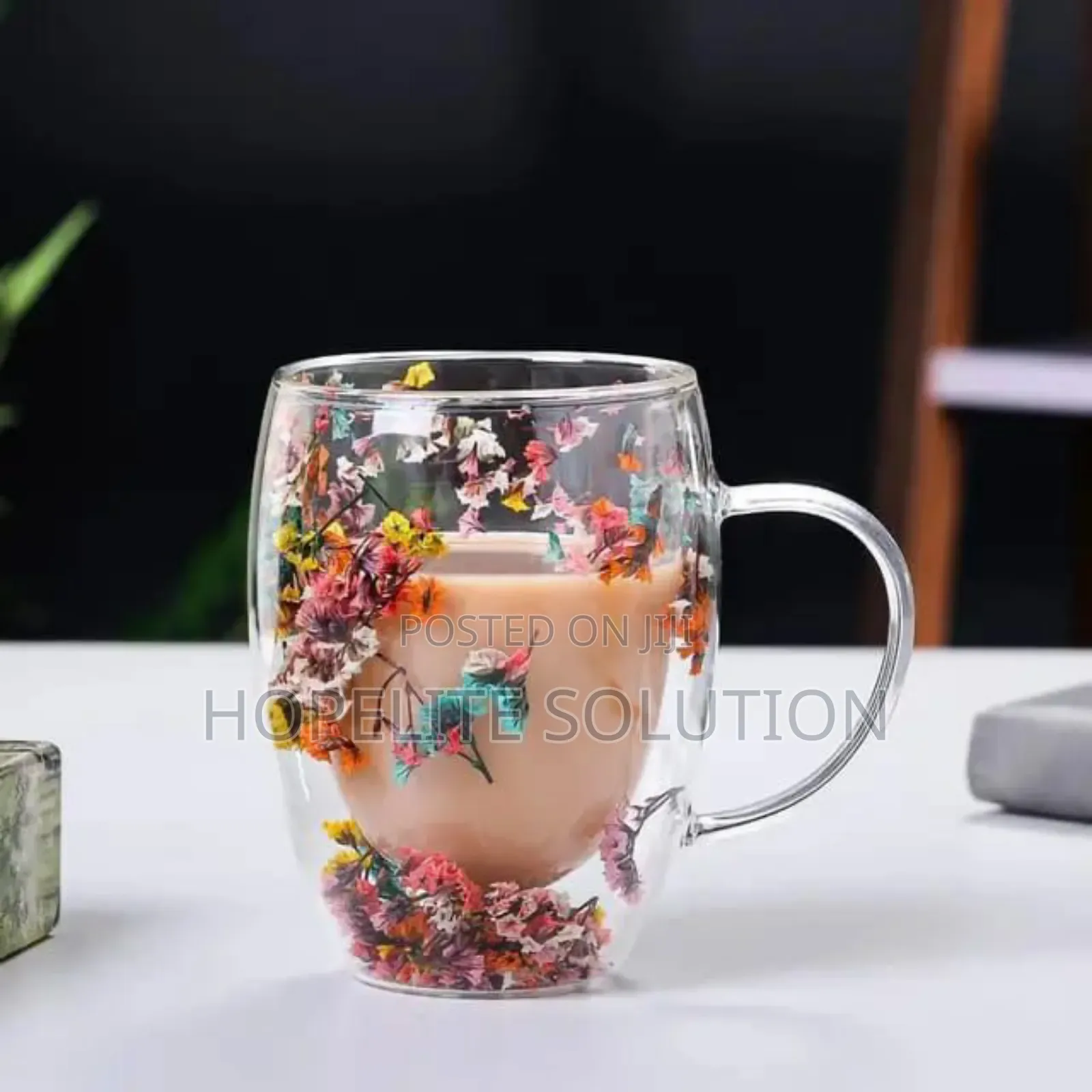 Insulated Double Walled Glass Cup