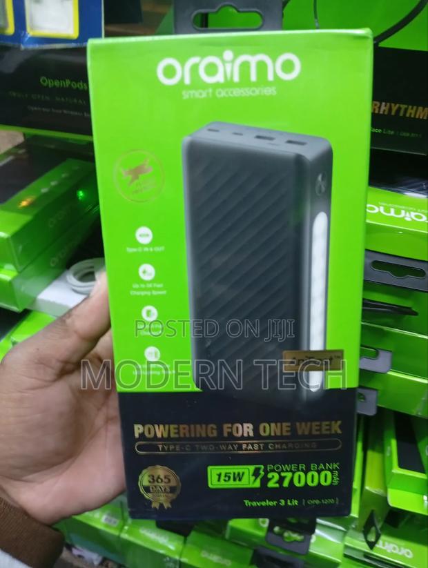 Oraimo Traveler 3 Lit 27000mah Power Bank Fast Charging. - main view