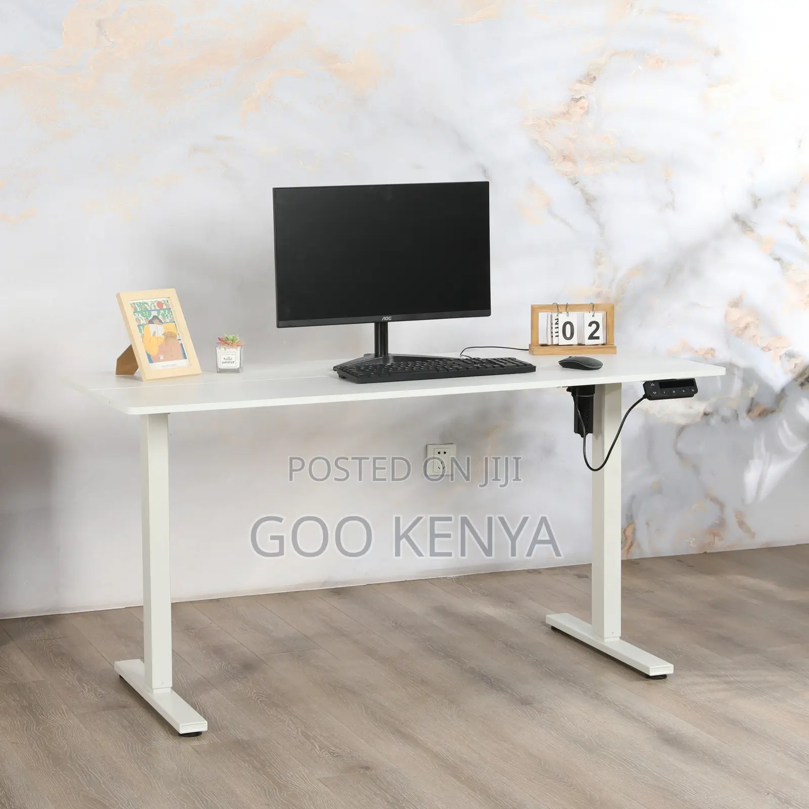 Office Desk ; Sit Standing Height Adjustable Office Table