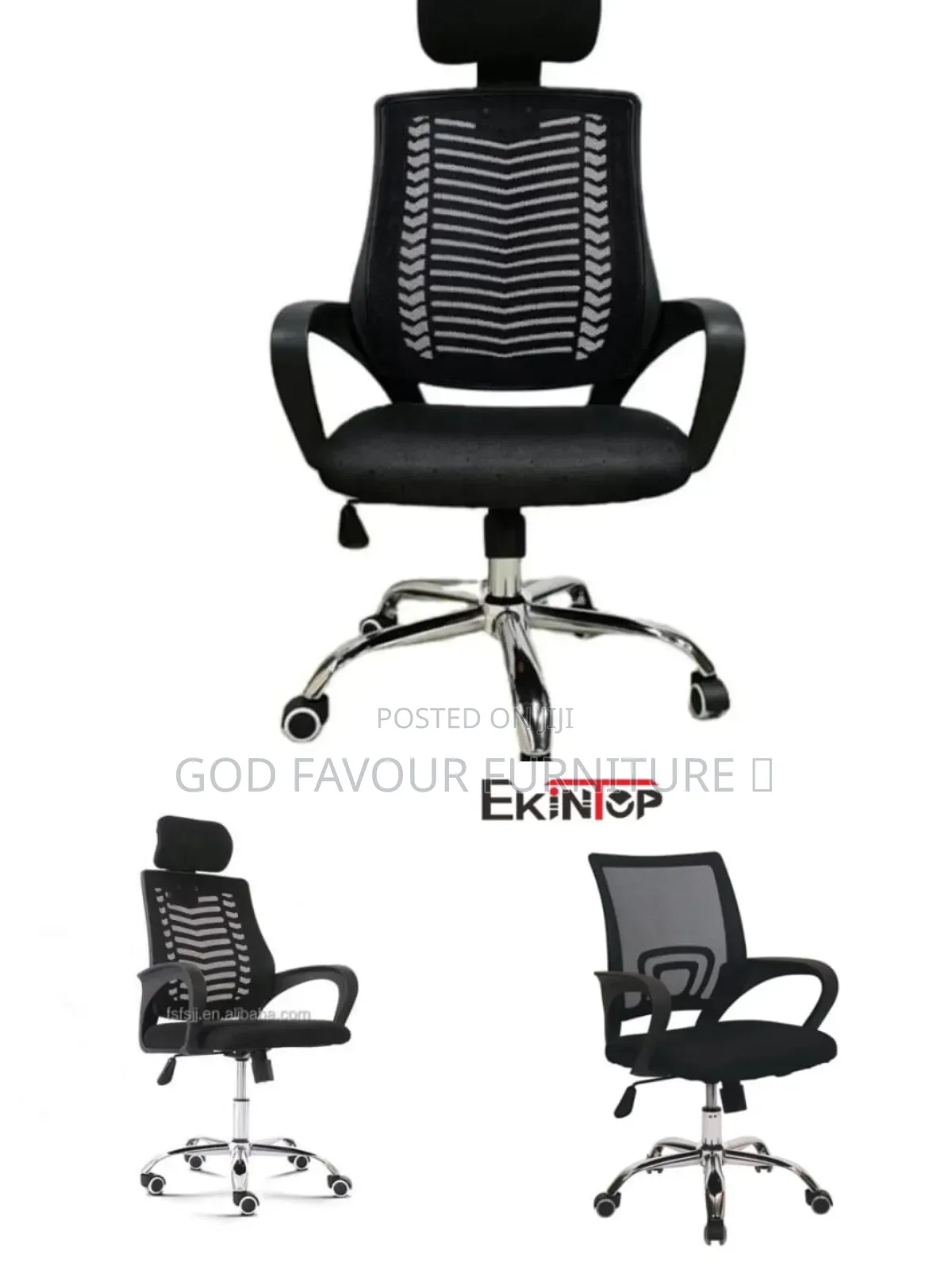 Black Unique Design Headrest Office Chair Tfdx4