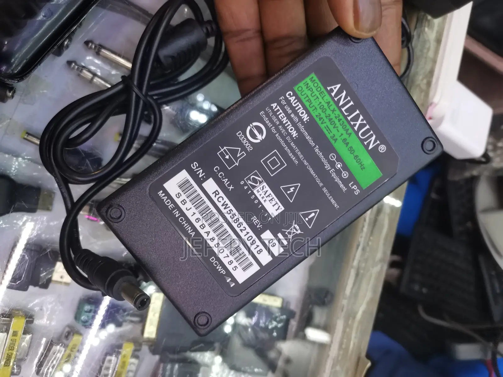 Replacement for 24v 3a Ac-Dc Adaptor Power Supply for Mean W