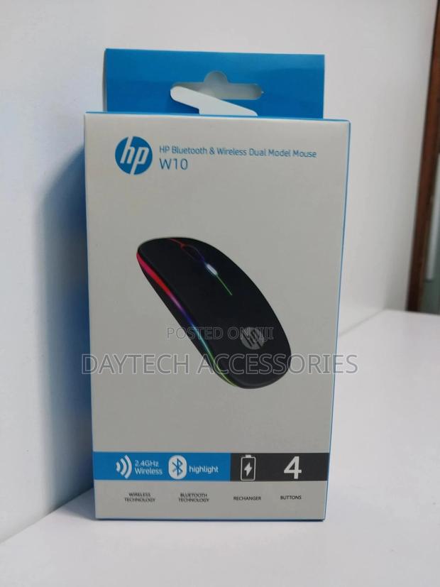Hp W10 Rechargeable Wireless RGB Bluetooth Wireless Mouse