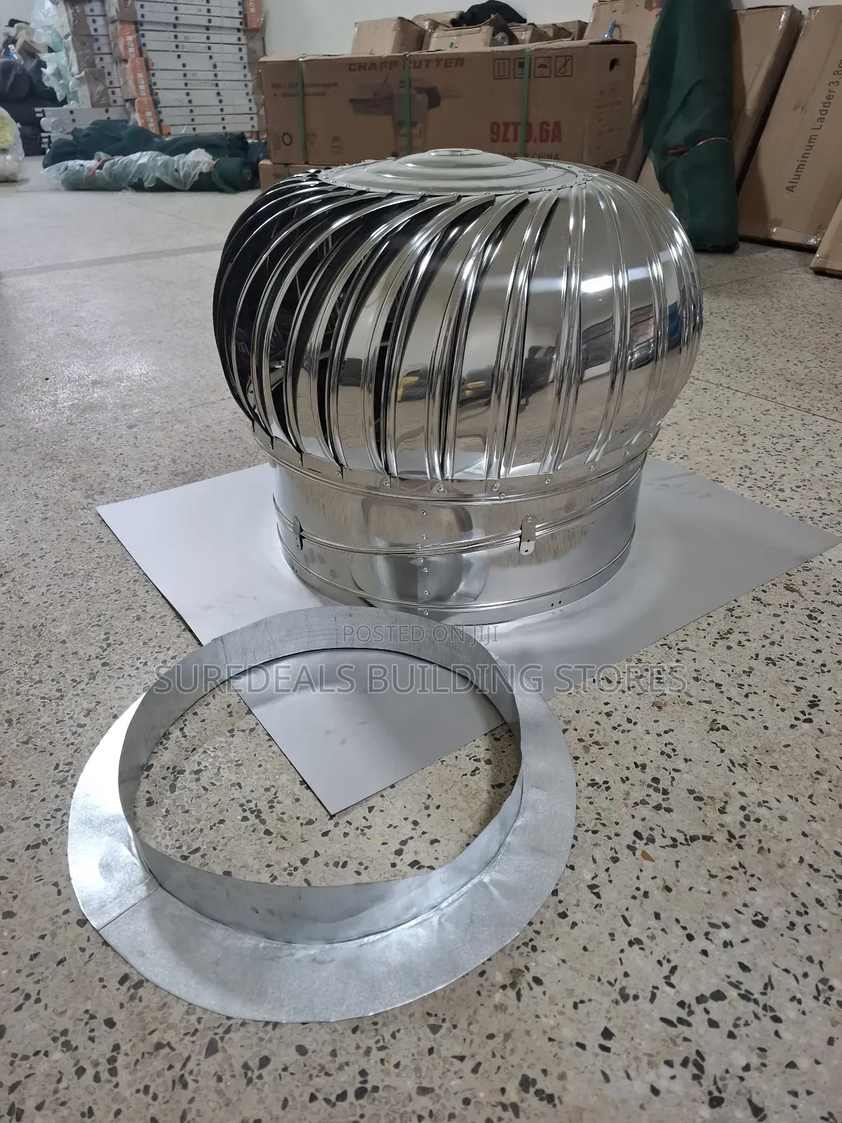 Wind-Driven Roof Top Fan/Cyclone