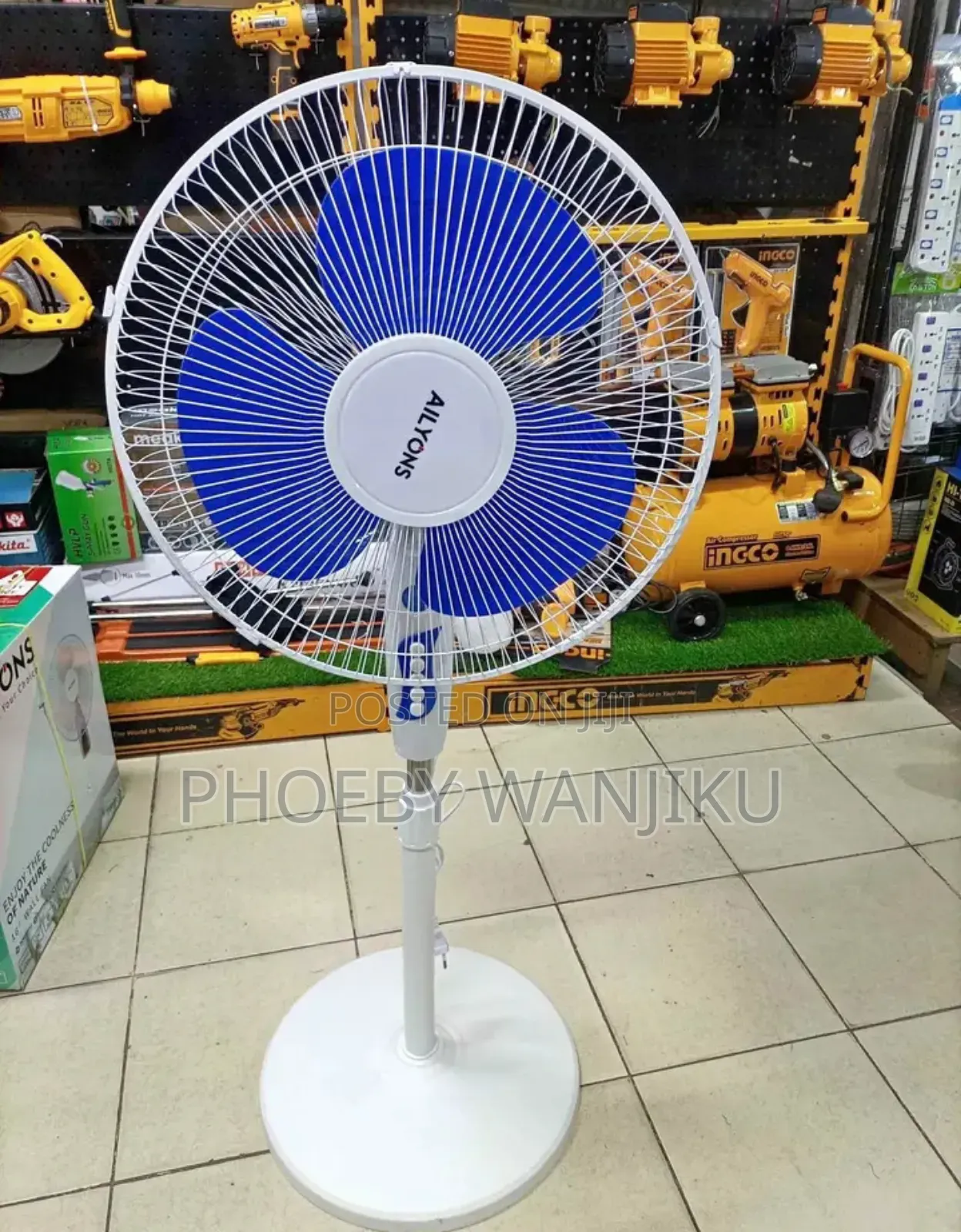 Ailyons Rotating Free Stand Fan