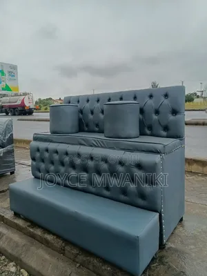 Grey Pedicure Seat, 3 Seater 