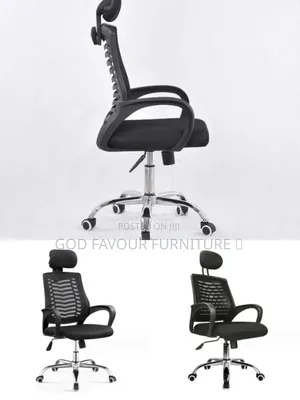 Elegant Ergonomic Headrest Office Chair Black Bj9kp