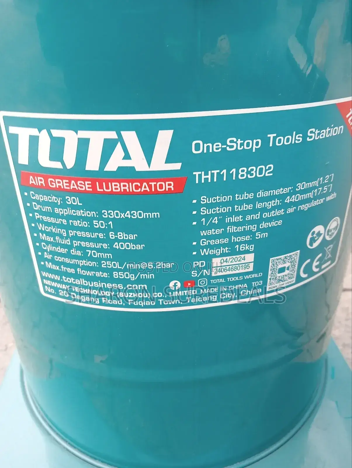 Centralized Grease Lubricator Total 30l