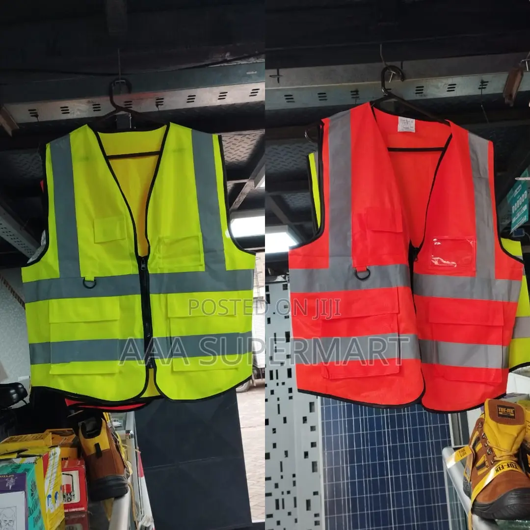 Reflective Jackets Heavy Duty With Zip Pockets