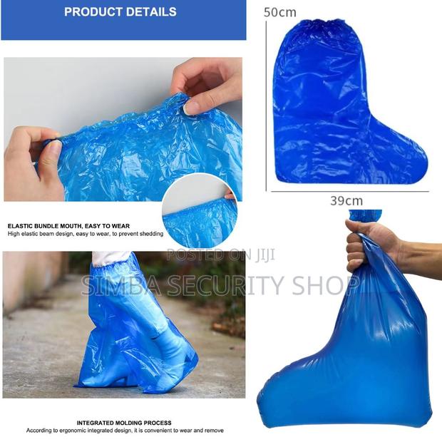 Anti-Slip Plastic Shoe Cover Rain Boot Plastic Coat Umbrella - thumbnail 6