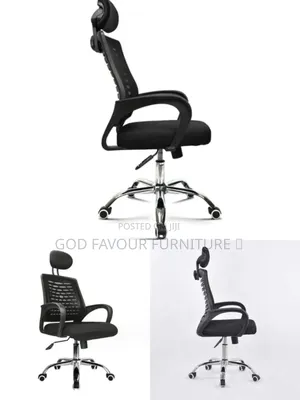 Headrest Swivel Black Adjustable Office Chair Ytf9m